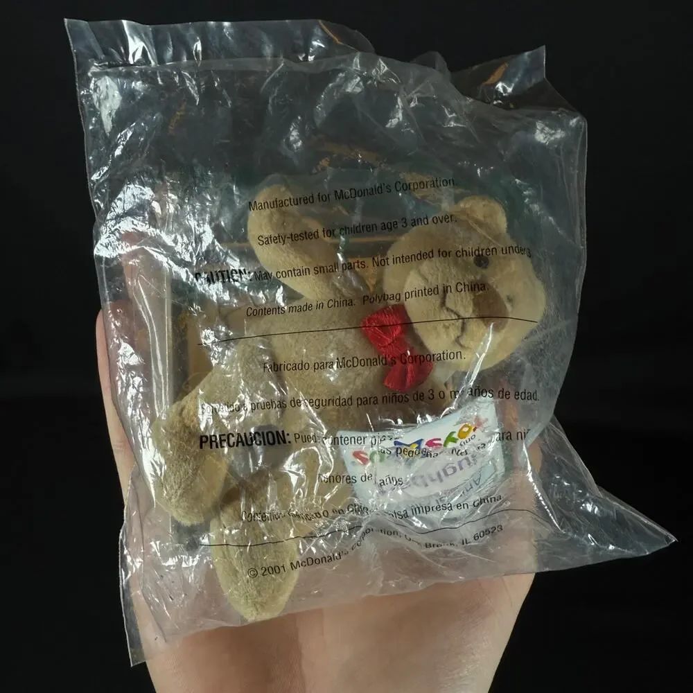 Mini Teddy Bear McDonald's Happy Meal Toys R Us Animal Alley Hughbert Christmas